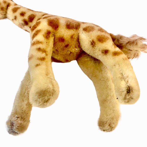 Vintage Steiff Giraffe Mohair Plush 11" Missing Button & Tag - Picture 11 of 13